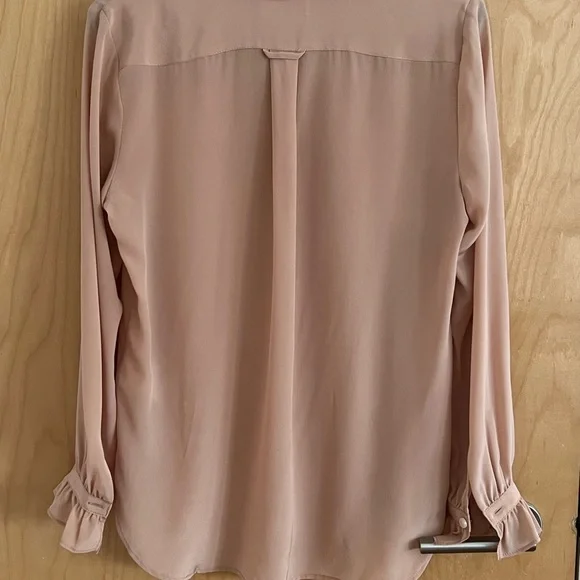 J.CREW CLASSIC FIT RUFFLE NECK SILK POPOVER - Picture 5 of 9